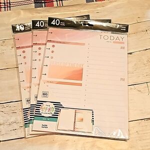 NWT Happy Planner Big size Faith daily sheets - 3 pack bundle